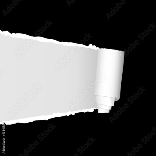 tearing paper vector illustration