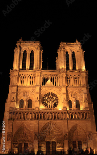 Cathédrale Notre Dame de Paris de nuit