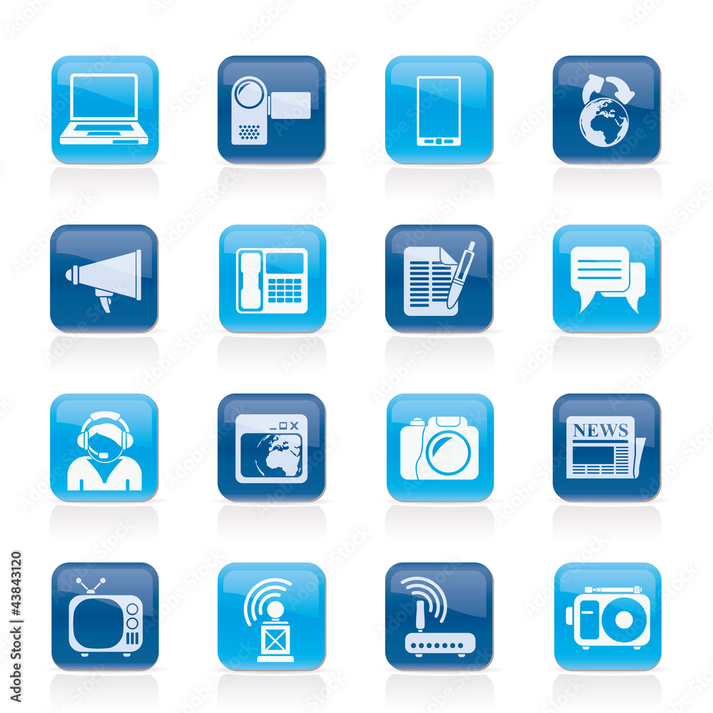 Communication and Technology icons - Vector Icon Set Communication and Technology icons - Vector Icon Set