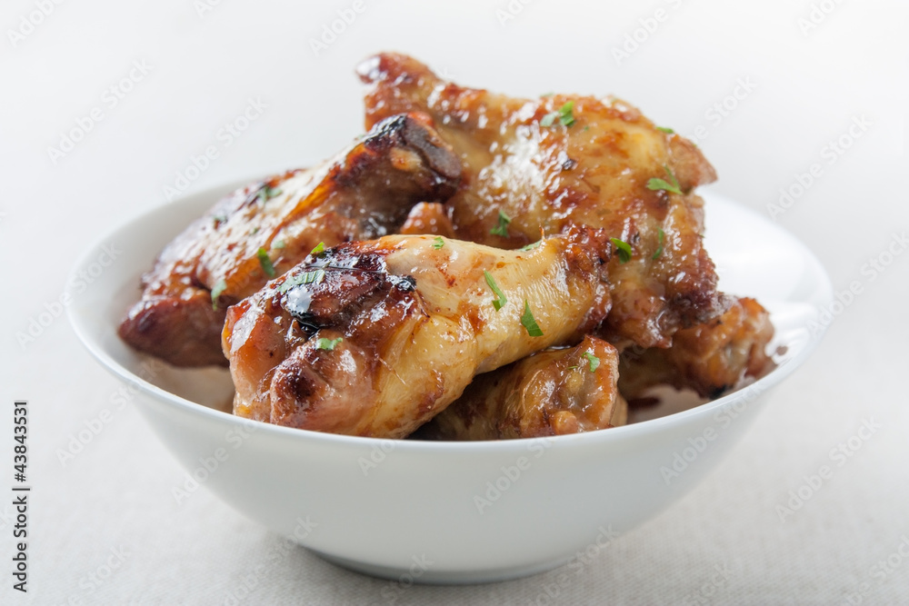 Bowl of chicken wings Bowl of chicken wings
