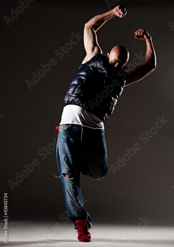 stylish hip-hop man dancing © ArtFamily
