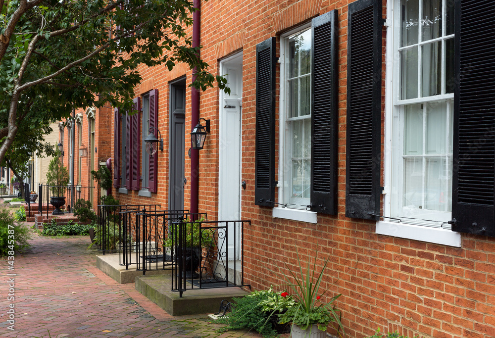 Fototapeta premium Street scene in Frederick Maryland