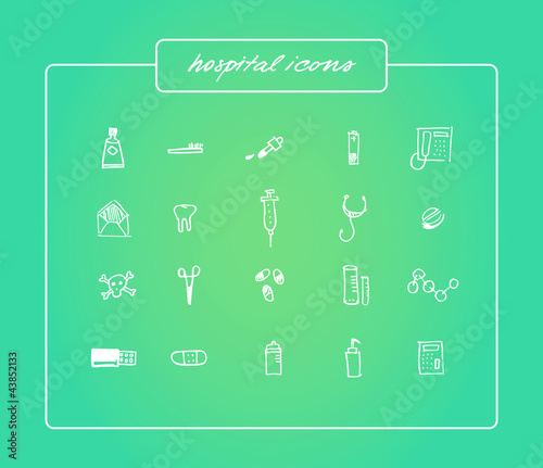Hospital icons