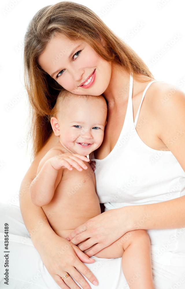 happy mom and baby happy mom and baby