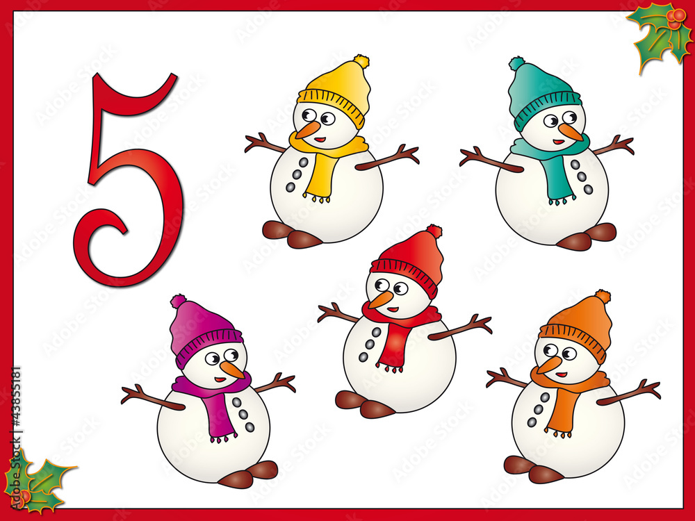 12 days of christmas: 5 Snowman 12 days of christmas: 5 Snowman