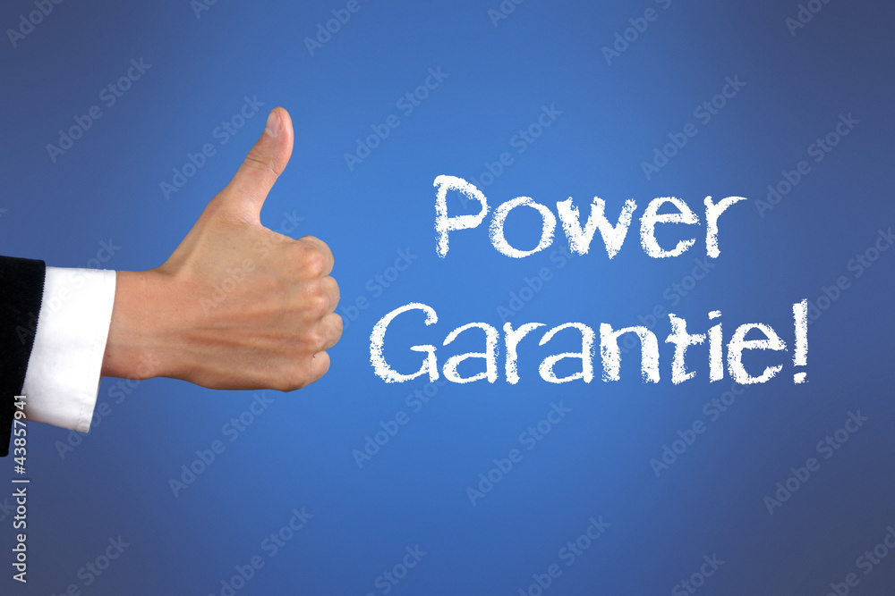 Fototapeta premium Power Garantie