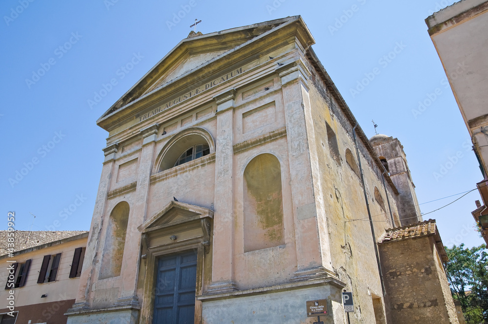 Church of SS. Trinità. Tarquinia. Lazio. Italy.