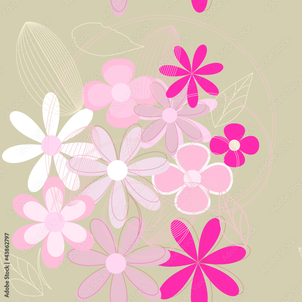 Seamless flower background (eps 10) Seamless flower background (eps 10)
