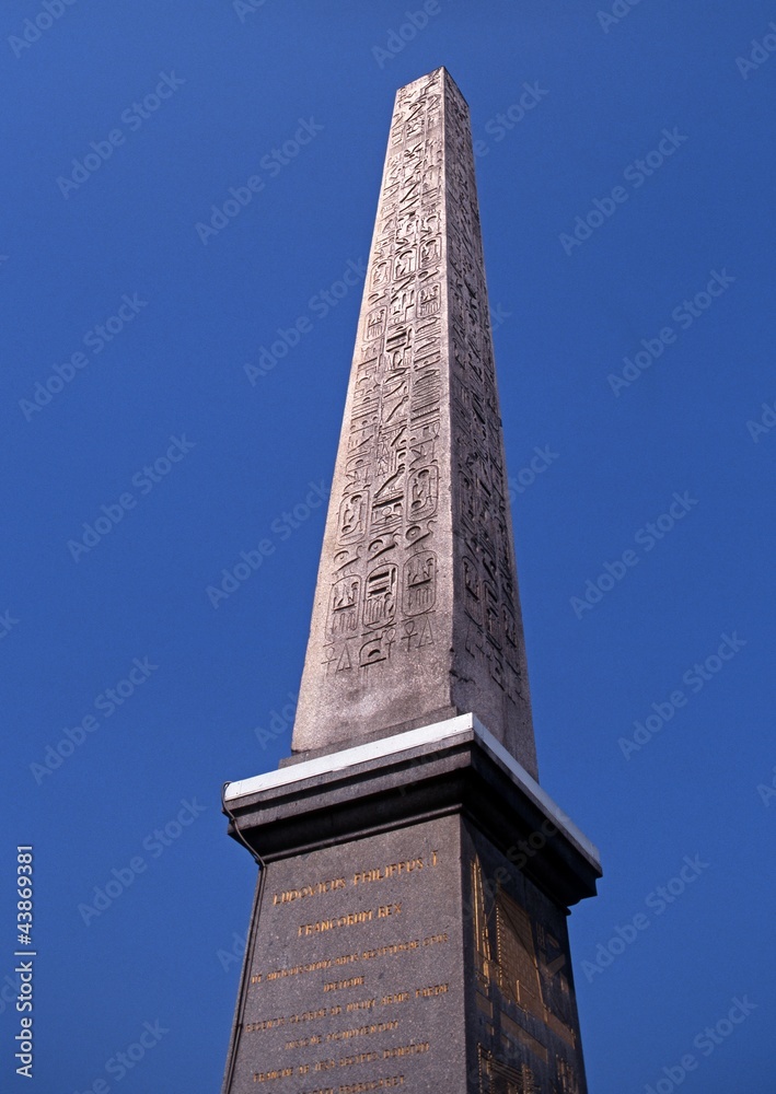 Obelisk of Luxor, Place de la Concorde, Paris © Arena Photo UK