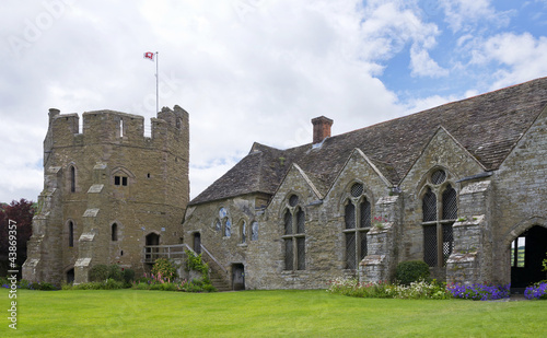 Canvas Print South Tower and Hall Stokesay Castle, Shropshire, England
