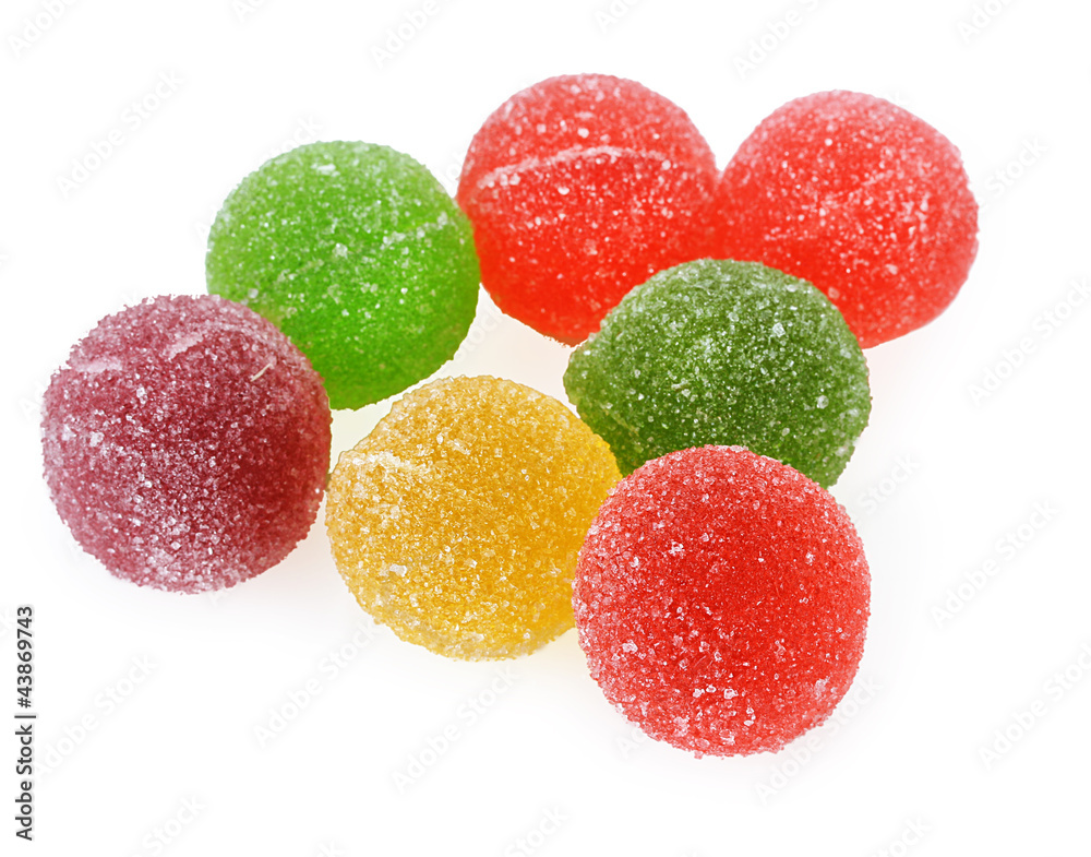 colorful jelly candies isolated on white colorful jelly candies isolated on white