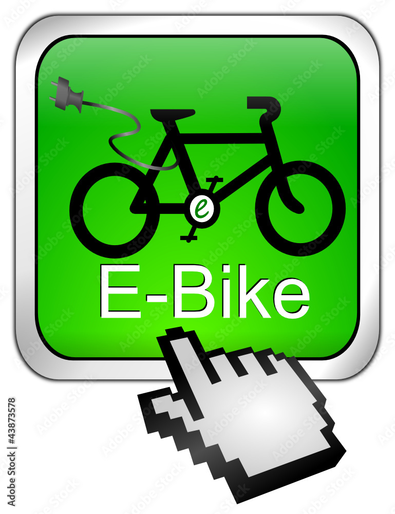 E-Bike Button mit Cursor E-Bike Button mit Cursor