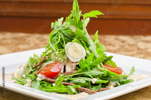 Tasty salad of beef tongue