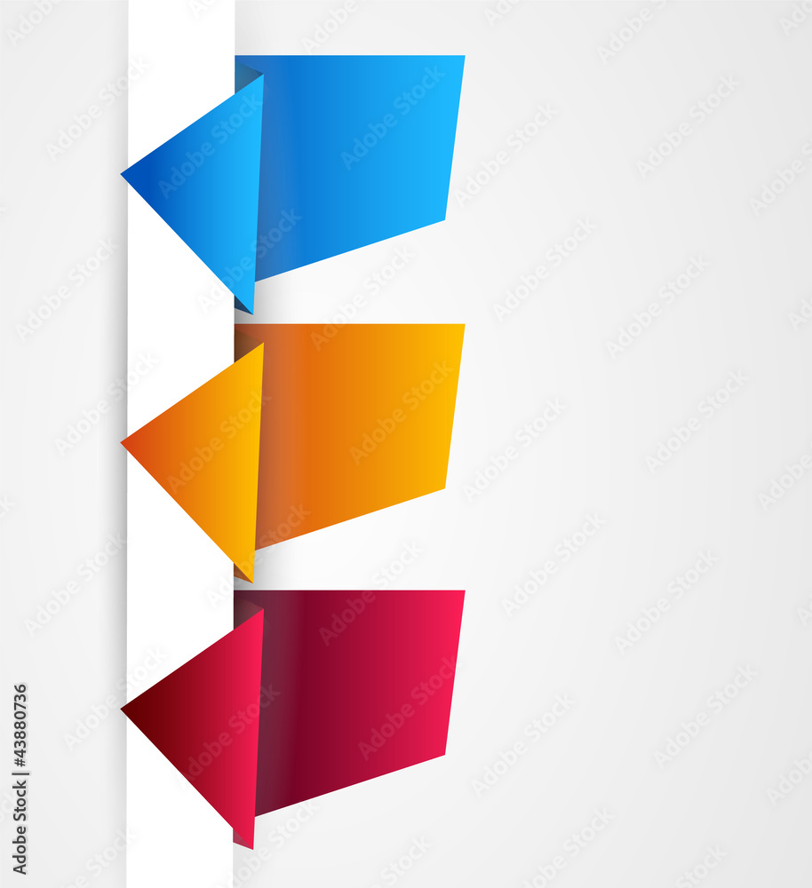 Paper style ranking elements with real origami effect Paper style ranking elements with real origami effect