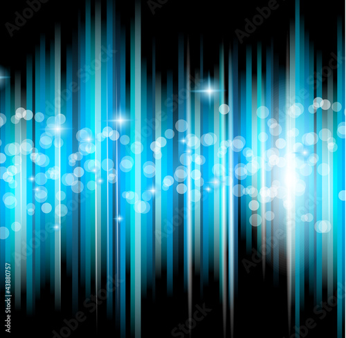 Abstract futuristic background with striped lights