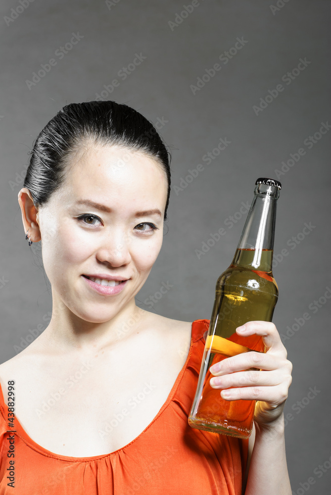woman in a beer tent woman in a beer tent