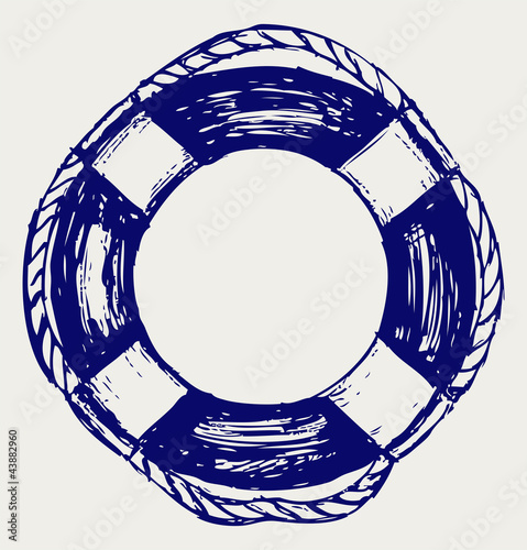Life Belt. Sketch