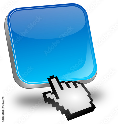 Button blau mit Cursor