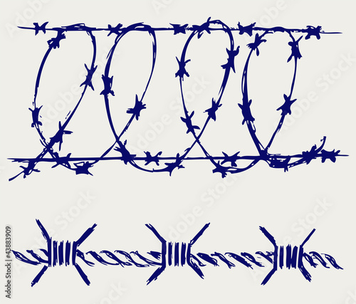 Barbed wire