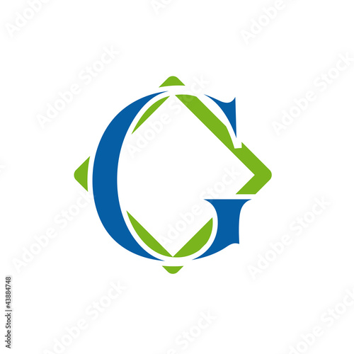 logo initial letter G # Vector