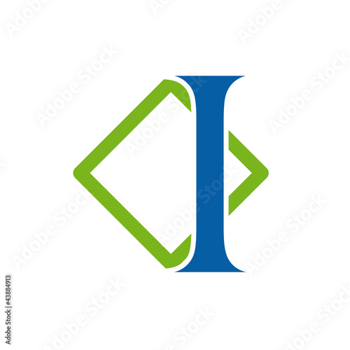 Logo initial letter I # Vector