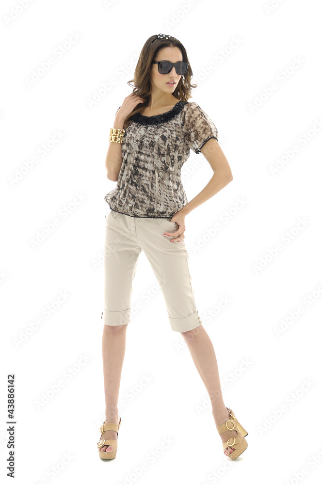 Portrait of a styled professional model. Portrait of a styled professional model.