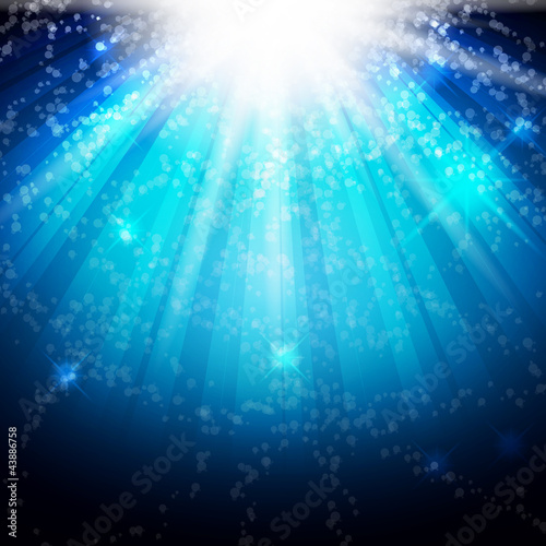 blue light effects vector background