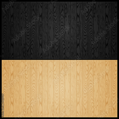 vector illustration of black and light wooden texture background