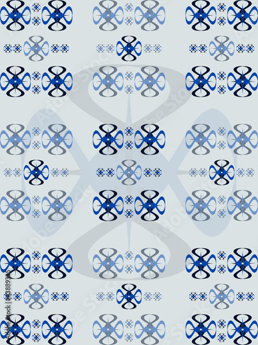 Design with intersecting curve based pattern