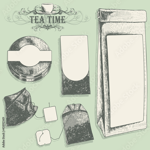 tea label set