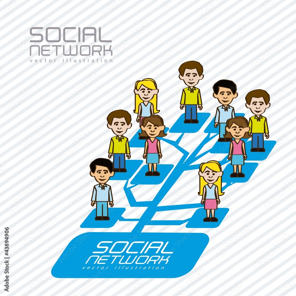 illustration of social networks illustration of social networks