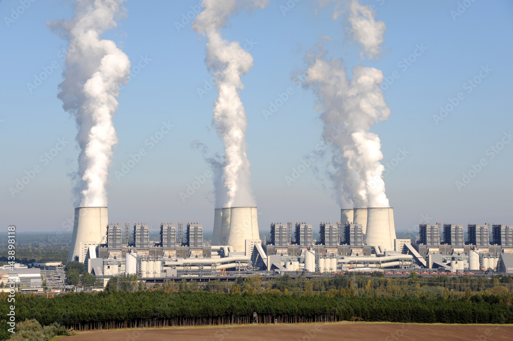 Braunkohlekraftwerk Jänschwalde, Brandenburg, Teichland Braunkohlekraftwerk Jänschwalde, Brandenburg, Teichland