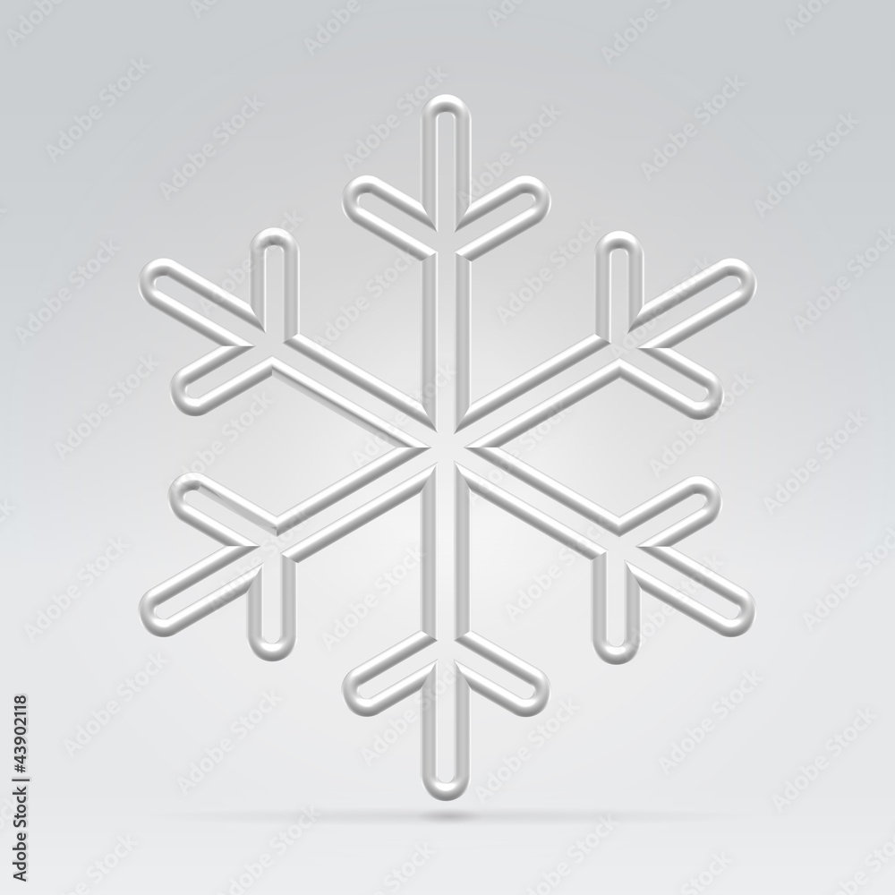Wire snowflake illustration Wire snowflake illustration