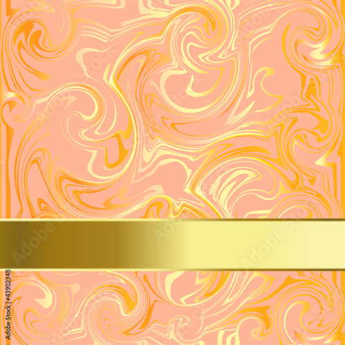 Damast, gold_rose