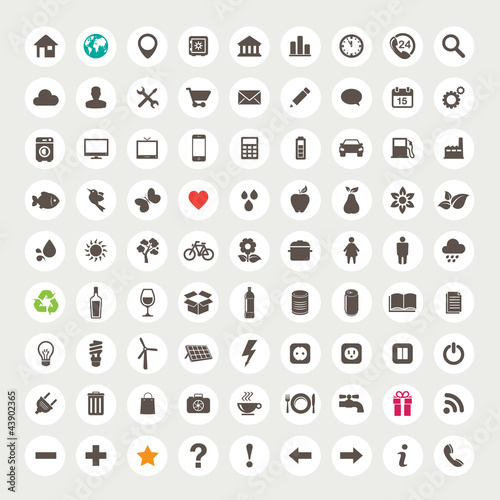 Set of web icons