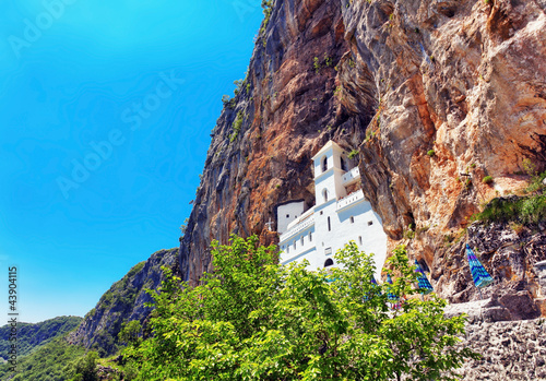 фотографія view on Ostrog ortodox monastery.