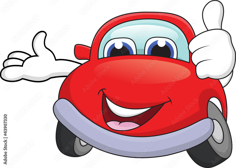 Funny car cartoon