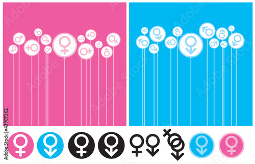Gender Background and Symbol