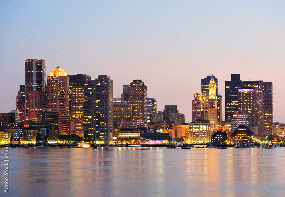 Fototapeta premium Boston skyscrapers