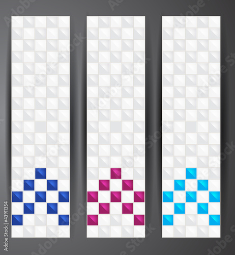 Web pixel banners. Vector