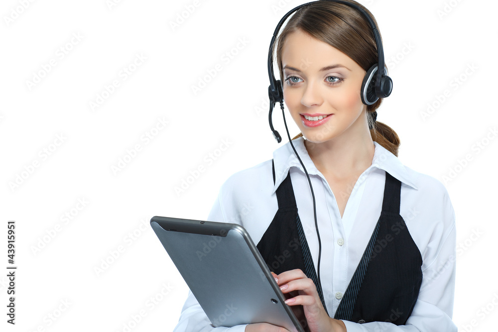 Can I help you? female customer service representative Can I help you? female customer service representative