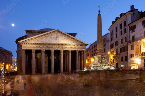 Pantheon at night  Rome  Italy