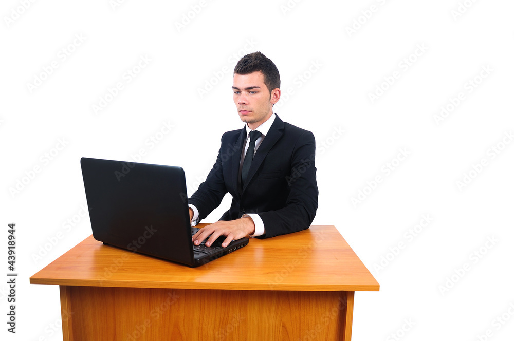 Isolated business man Isolated business man