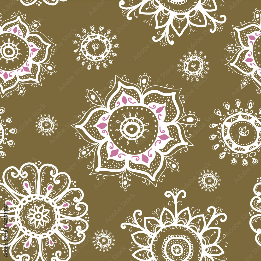 Seamless texture with flowers Seamless texture with flowers