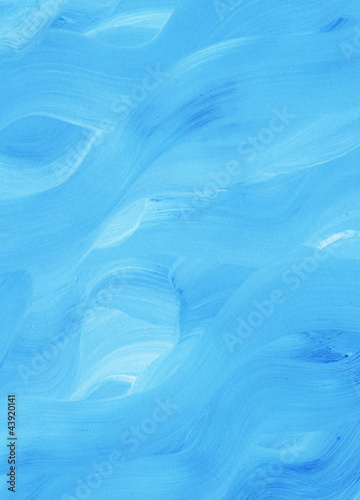 Abstract blue watercolor wave
