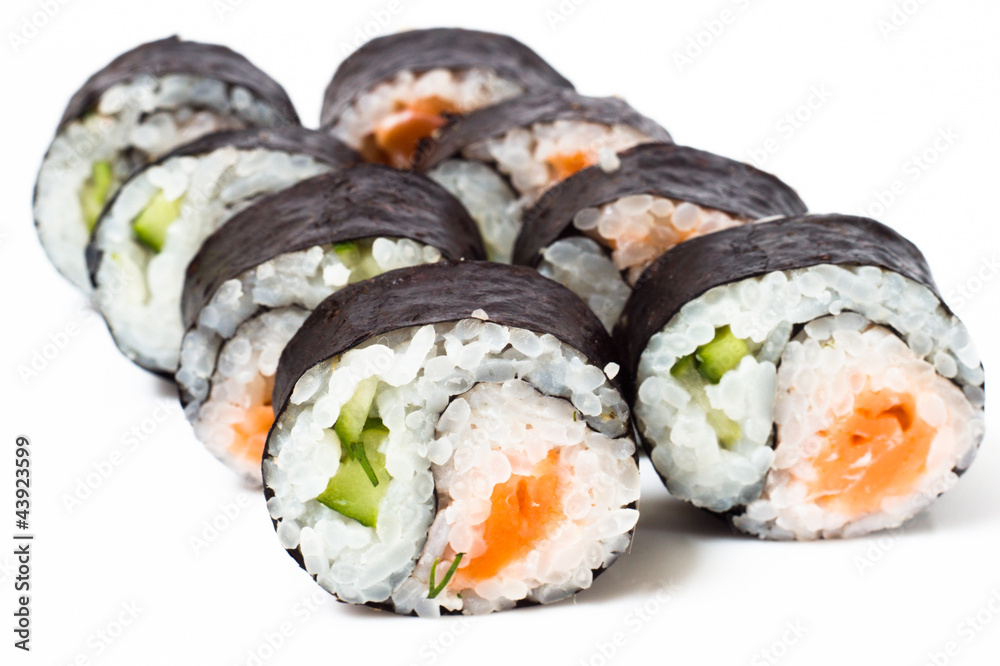 Various kinds of sushi and sashimi Various kinds of sushi and sashimi