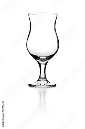 Hurricane empty glass