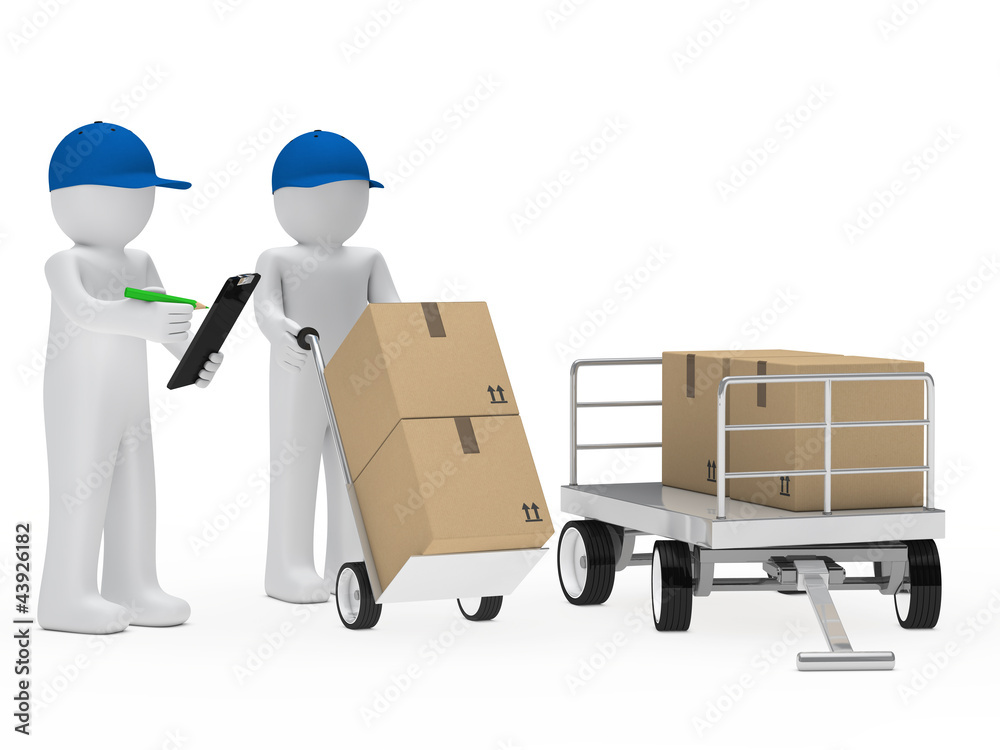 courier figure trolley courier figure trolley
