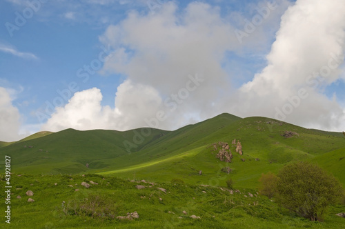 Armenian mountains in the spring