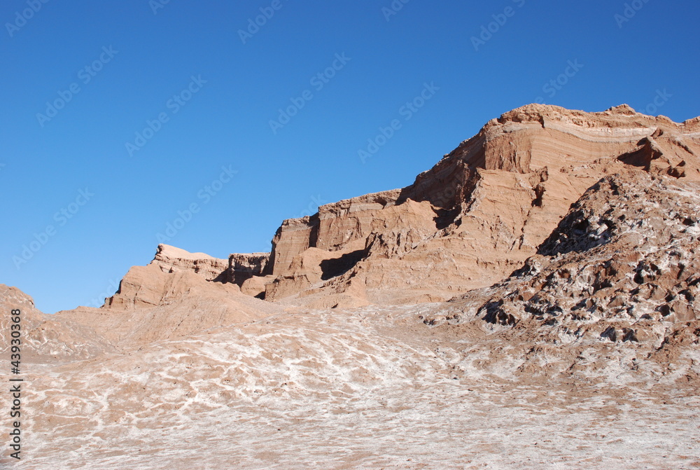 Salt flats of Atacama Desert